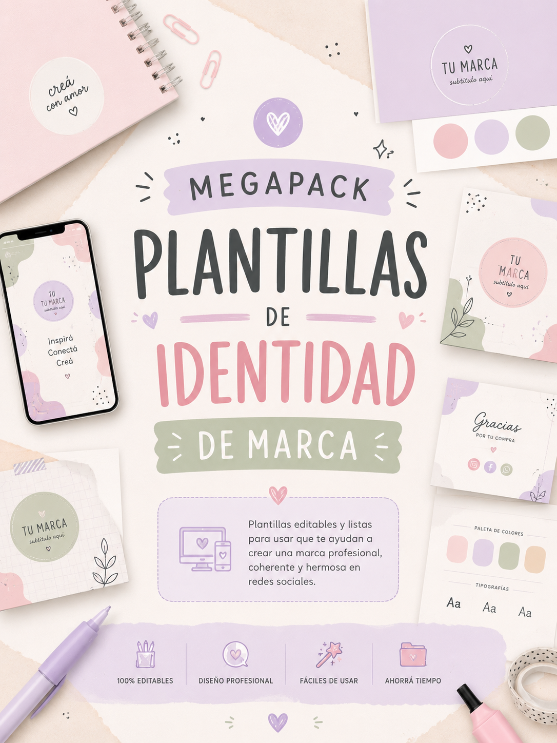 MEGA PACK PLANTILLAS DE IDENTIDAD DE MARCA